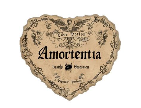 Amortentia Potion Label Sticker Handmade Kiss Cut For Potion Bottles