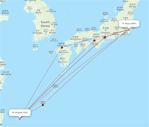 All Flight Routes From Ishigaki To Tokyo Isg To Nrt Flight Routes