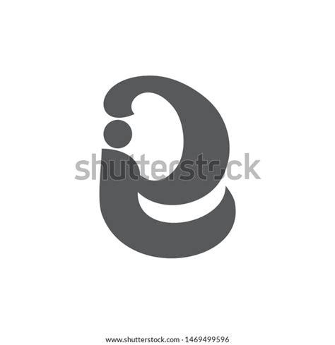 Letter Symbol Linked Curves Logo Vector Stock Vector Royalty Free