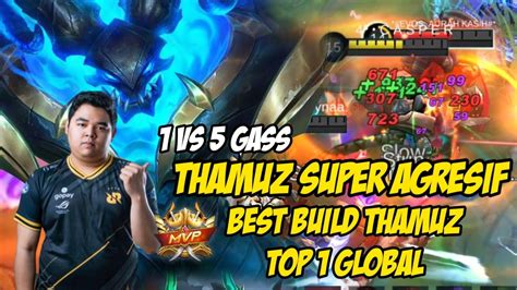 THAMUZ BROKEN INSANE DAMAGE BUILD THAMUZ PALING SAKIT 2022 TOP 1 GLOBAL