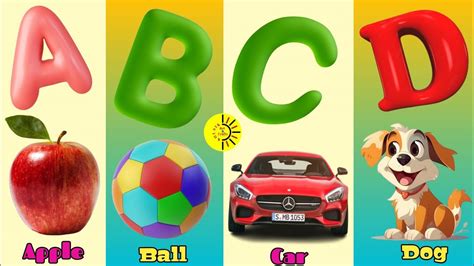 A For Apple B For Ball Abcd Abcd Song Abcd Rhymes Abcd Cartoon