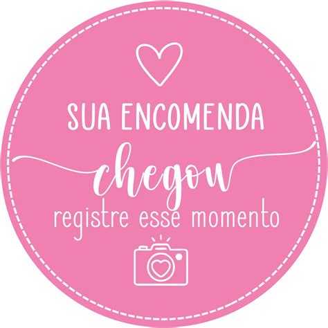 100 Etiquetas Adesivas 3 Cm Oba Sua Encomenda Chegou Shopee Brasil