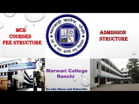 Marwari College Ranchi Admission Full Details Of Course And