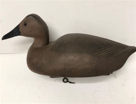 Sold Price Wooden Canvasback Hen Duck Decoy By George Kadar Rockwood