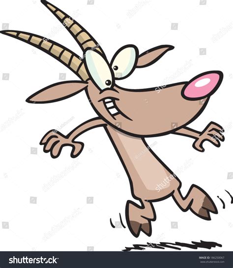 Cartoon Dancing Goat Stock Vector Royalty Free 186250067 Shutterstock