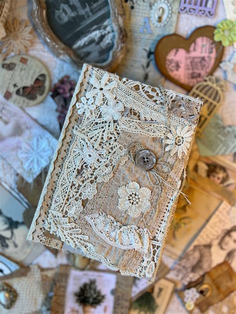 Junk Book Mixed Media Junk Journal Christmas Day T Etsy Vintage Junk Journal Junk