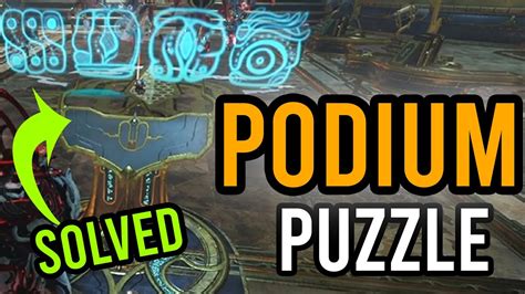 The Podium Hidden Chamber Puzzle Guide Dante Unbound Warframe Youtube