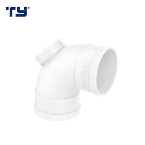 Elbow With Port Din Pvc Pipe Fitting Drainage Asnzs1260 Ff Watermark China Pvc Fittings And