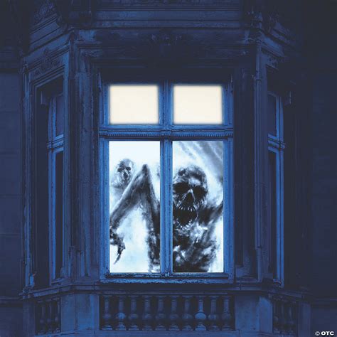 Creepy Zombie Window Backdrop Halloween Decoration - Discontinued