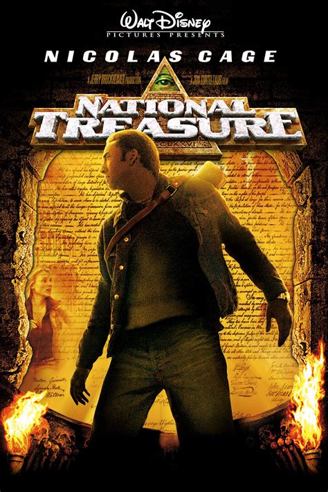 National Treasure Movie Poster Nicolas Cage Diane Kruger Justin