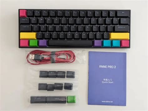 ANNE PRO 2, Bluetooth Mechanical Keyboard, 60% Layout, Gateron Brown Switches £35.00 - PicClick UK