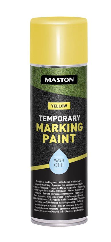 Maston Temporary Marking Paint Mat Geel Tijdelijke