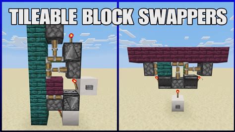 Tileable Block Swappers Tutorial BEDROCK EDITION YouTube