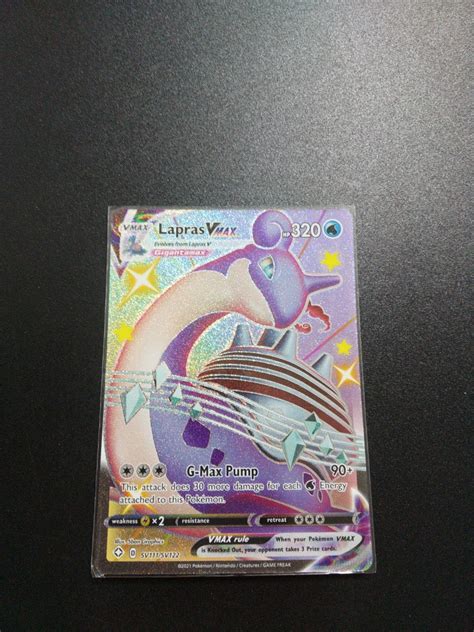 Pokemon TCG Lapras Vmax Shiny Ultra Rare Shining Fates Hobbies