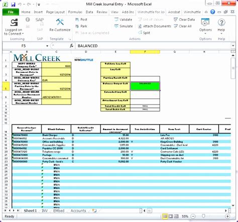 14 General Journal Excel Template - Excel Templates