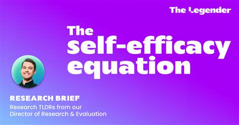 The Self Efficacy Equation