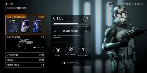 Battlefront Officer Class Guide The Best Officer Class Star Cards