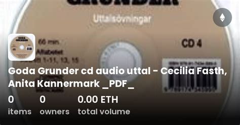 Goda Grunder Cd Audio Uttal Cecilia Fasth Anita Kannermark Pdf