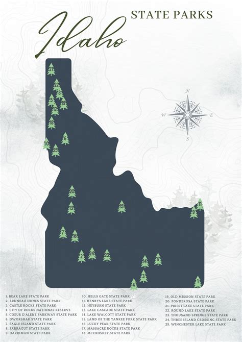 Idaho State Park Map: A Guide to 25 Must-See Destinations