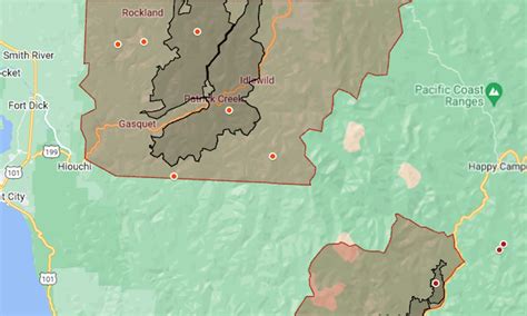 Map: Smith River wildfire at edge of Northern California town – Times ...