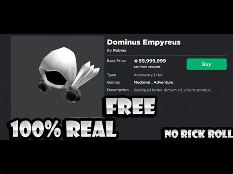 How To Get Dominus Empyreus Free 100 Real YouTube