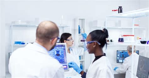 Scientists At Work In A Lab