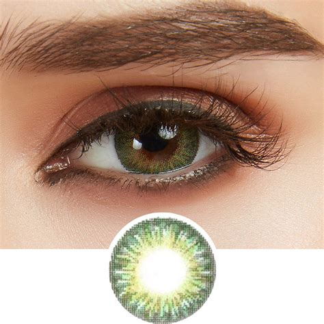 Buy GEO Tri-Color Green Colored Contacts | EyeCandys