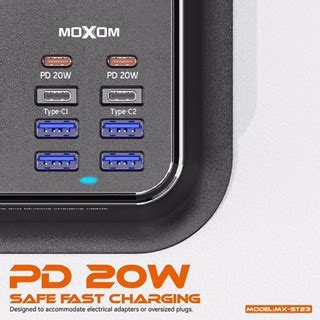 Moxom Mx St In Pd Power Strip Meter With Universal Socket