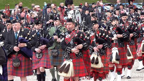 Massed Highland Pipe Bands Perform Series Of 6 8 Marches At Dunrobin