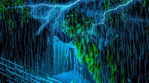 Fall Asleep In Minutes With The Sound Of Rain Thunderstorm Thunder