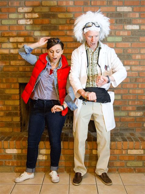 Marty Mcfly And Doc Brown Back To The Future Costume Cute Couple