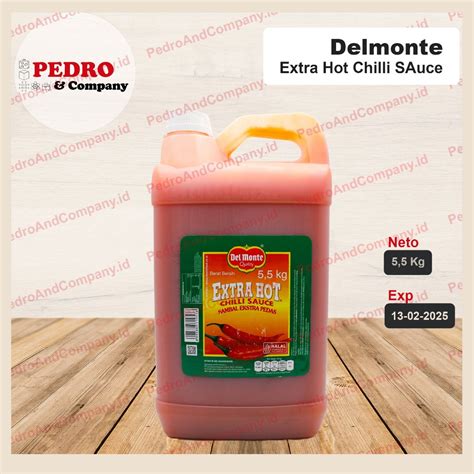 Jual Del Monte Extra Hot Sambal Extra Pedas Kg Delmonte Chili