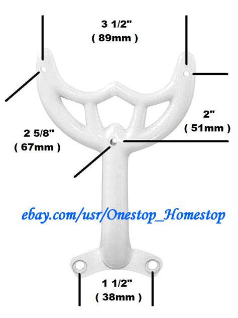 36 42 White Ceiling Fan Blade Arm Replacement Bracket Hunter