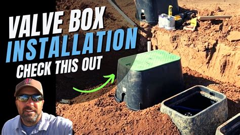 Best Way To Install A Valve Box On A Sprinkler System Youtube