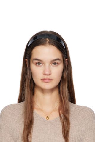 Sophie Buhai Black Thin Bessette Headband Ssense