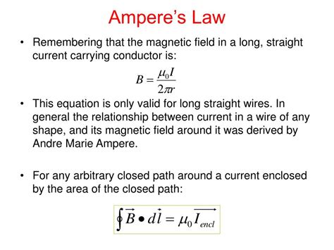 Ppt Unit Day Amperes Law Magnetic Fields Thru Solenoids