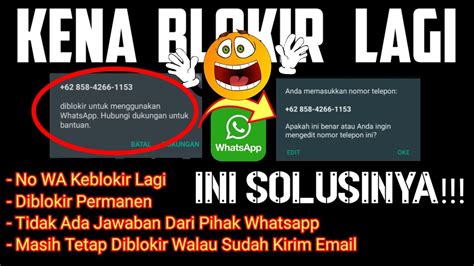 Cara Mengatasi Akun Whatsapp Yang Terblokir Permanen Terbukti