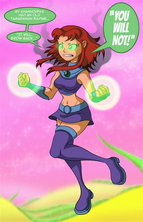 Starfire Doesn T Split Hairs By C Rocket1 On Newgrounds