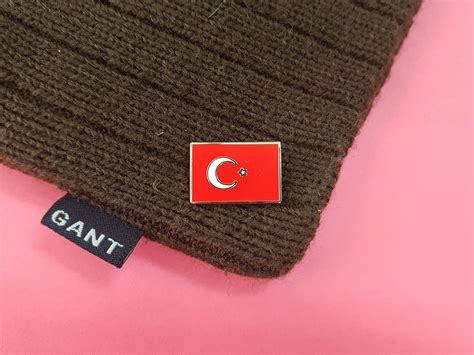 Turkey Flag Pin Badge - Etsy