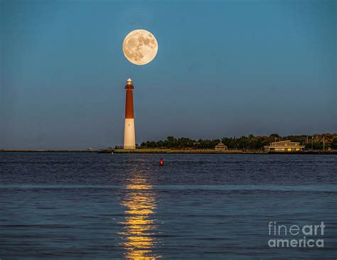 Moonlight Over Barnegat Lighthouse Photograph by Nick Zelinsky