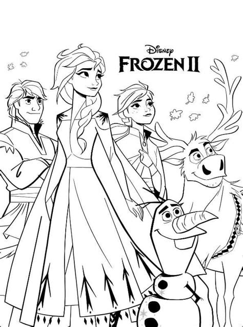 Frozen Colorear Pdf Dibujos De Colorear