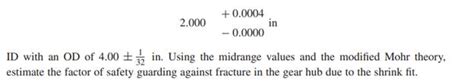 Solved A Solid Steel Shaft Has A Gear With Astm Grade Cast Iron