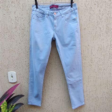 Calça Jeans Feminina Azul Clara Veste 42 Renner Blue Steel