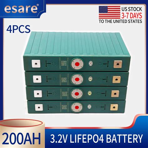 4PCS 3 2 V 200Ah Lifepo4 Batterie DIY 12V 24V Grade EINE Lithium Eisen