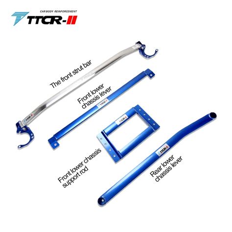 TTCR II Aluminium Engine Room Front Strut Brace Tower Bar For BMW 3