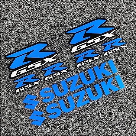 GSXR Lot De 2 Autocollants En Vinyle Pour Moto Suzuki Rouge Amazon Fr