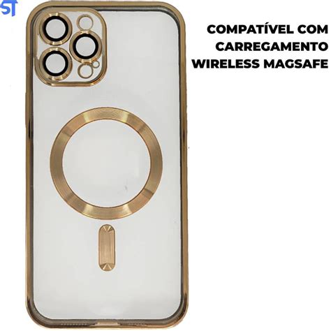 Capa Transparente Carregamento Magnetico Para IPhone 12 Pro Max