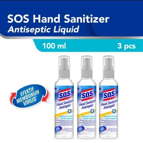 Jual Sos Hand Sanitizer Antiseptic Botol Spray Ml Paket Pcs