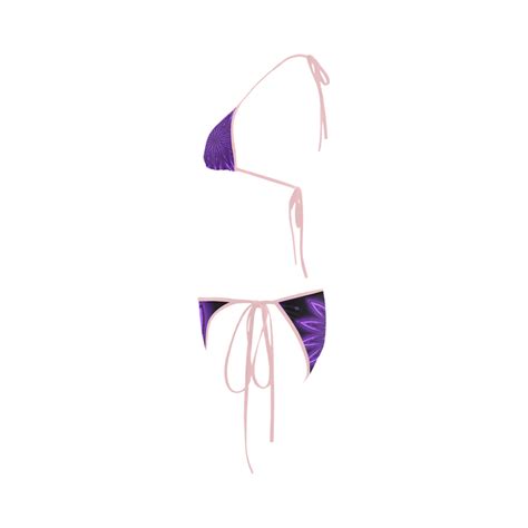 PURPLE CIRCLES Custom Bikini Swimsuit ID D729906