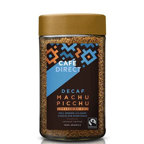 Caf Direct Fairtrade Machu Picchu Decaffeinated Freeze Dried Instant